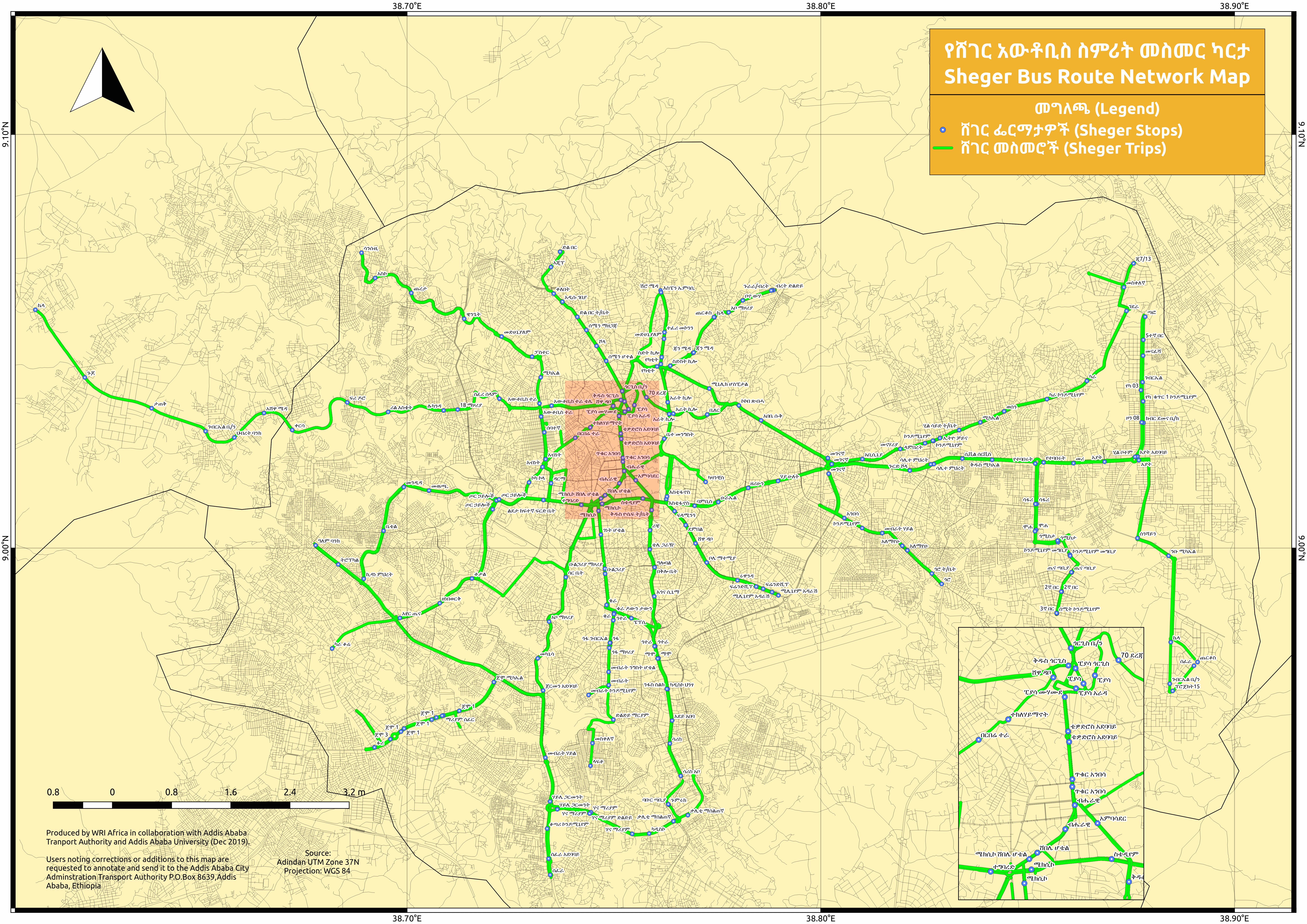Sheger City Bus Network - The Digital Mapping of Addis Ababa's Public Transport Network